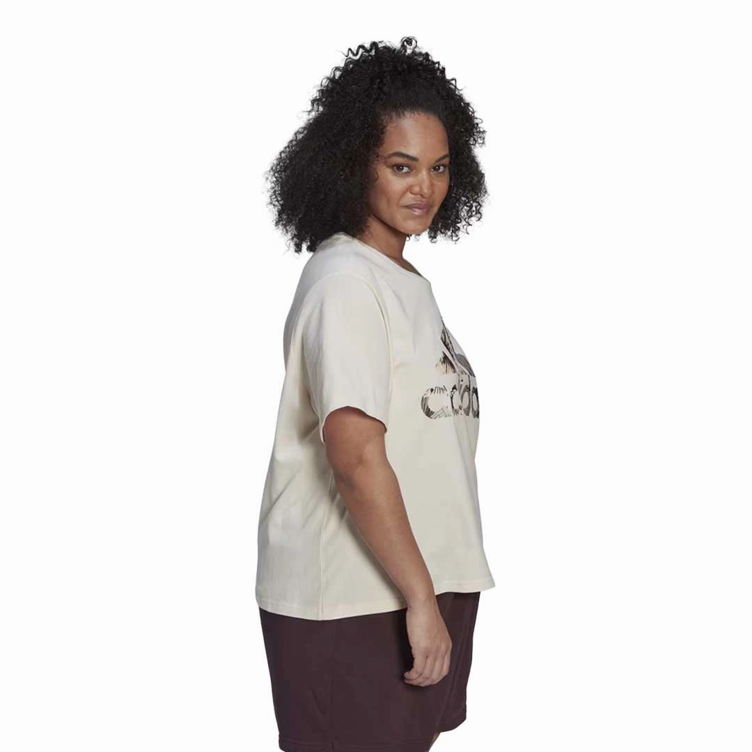 Reversible Dual Layer adidas - Women's Allover Print Regular T-Shirt (Plus Size) (HN5281)