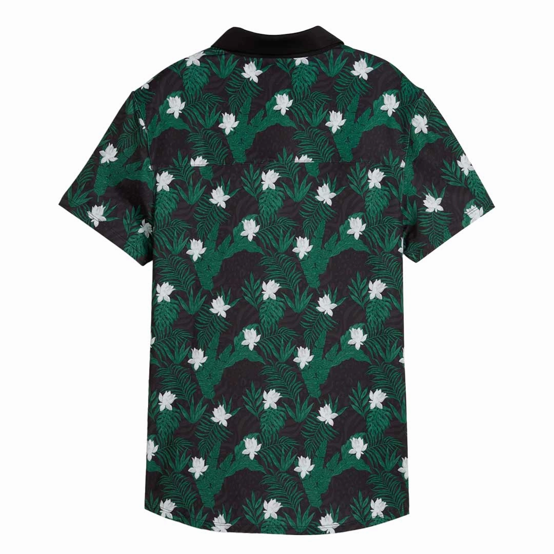 Puma - Women's MATTR Tropic Short Sleeve Golf Polo (623925 02) Checkered Style