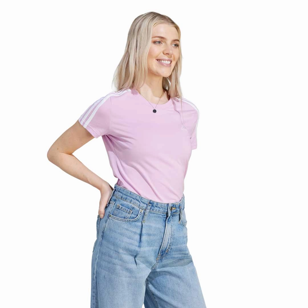 adidas - Women's Essentials Slim 3-Stripes T-Shirt (IM2795) Heat Trapping Layer