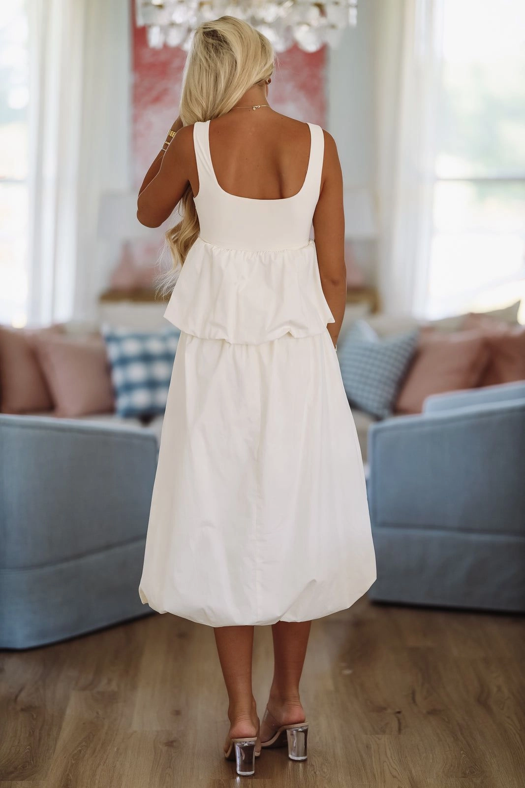 I'll Be Here Bubble Top - Cream SnagResistant