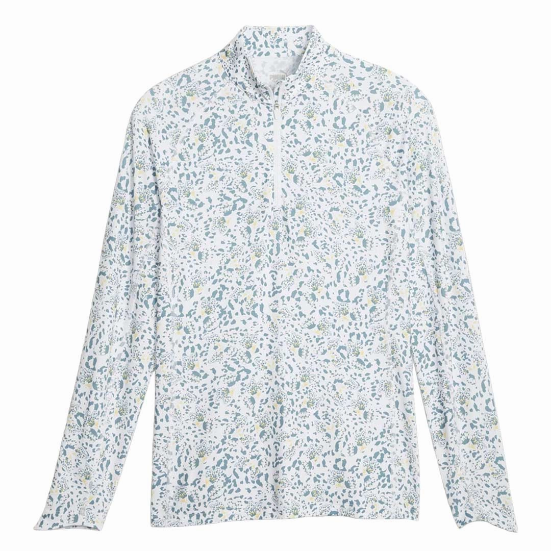 Non Restrictive Movement Cut Puma - Women's You-V Mariposa Quarter-Zip Golf Sweater (622792 02)