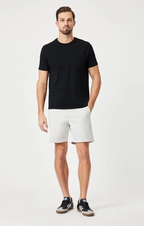 Comfort Stretch Fit NATE SHORTS IN OYSTER MUSHROOM TWILL