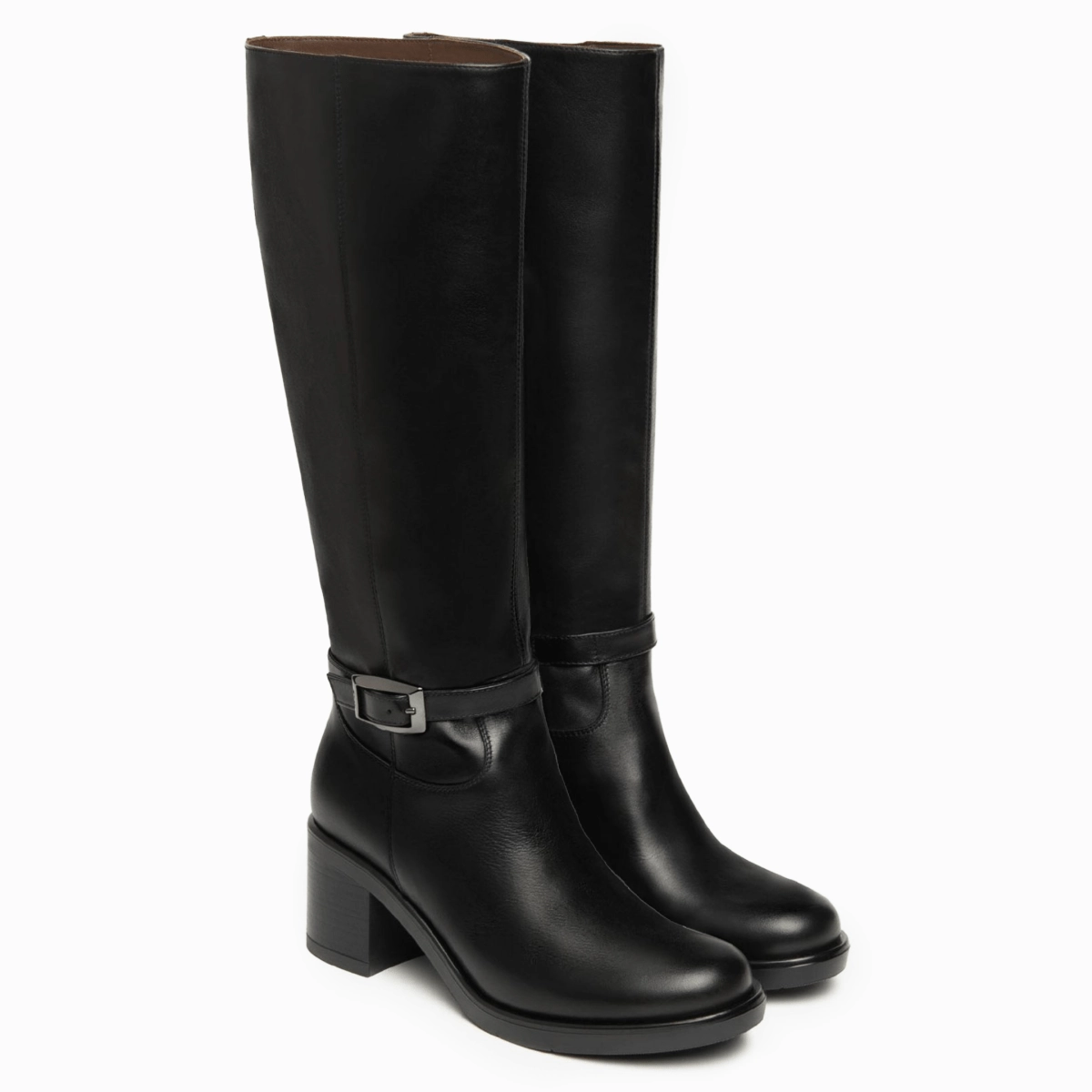 NeroGiardini Women's I514730D Black Leather Feather Light Night Travel