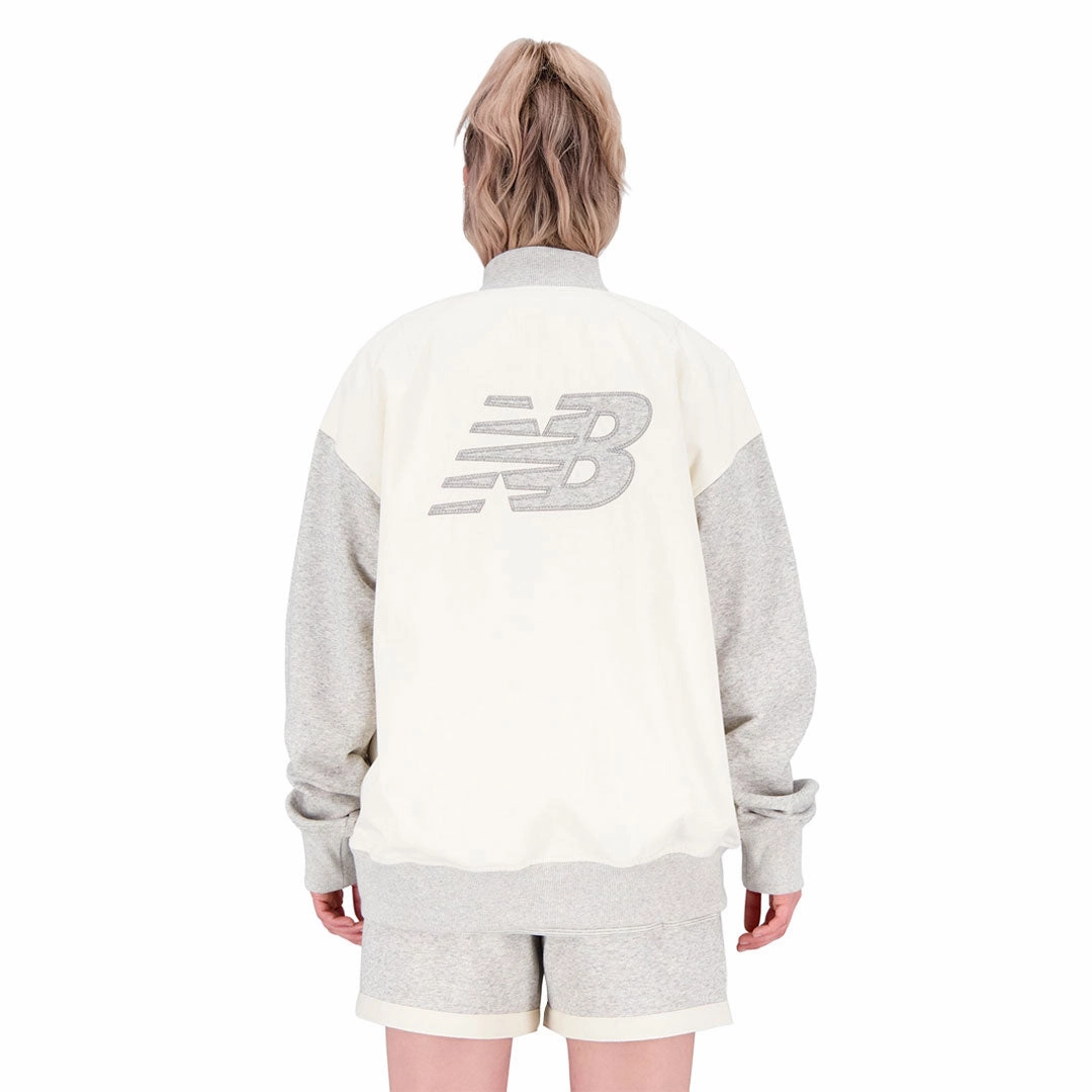 New Balance - Unisex Uni-Ssentials Undyed Varsity Jacket (UJ31551 GIE) Ventilation Vents