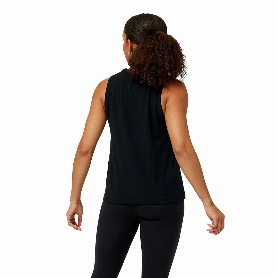 New Balance - Women's Achiever Tank Top (WT31104 BK) Compact Packable Feature