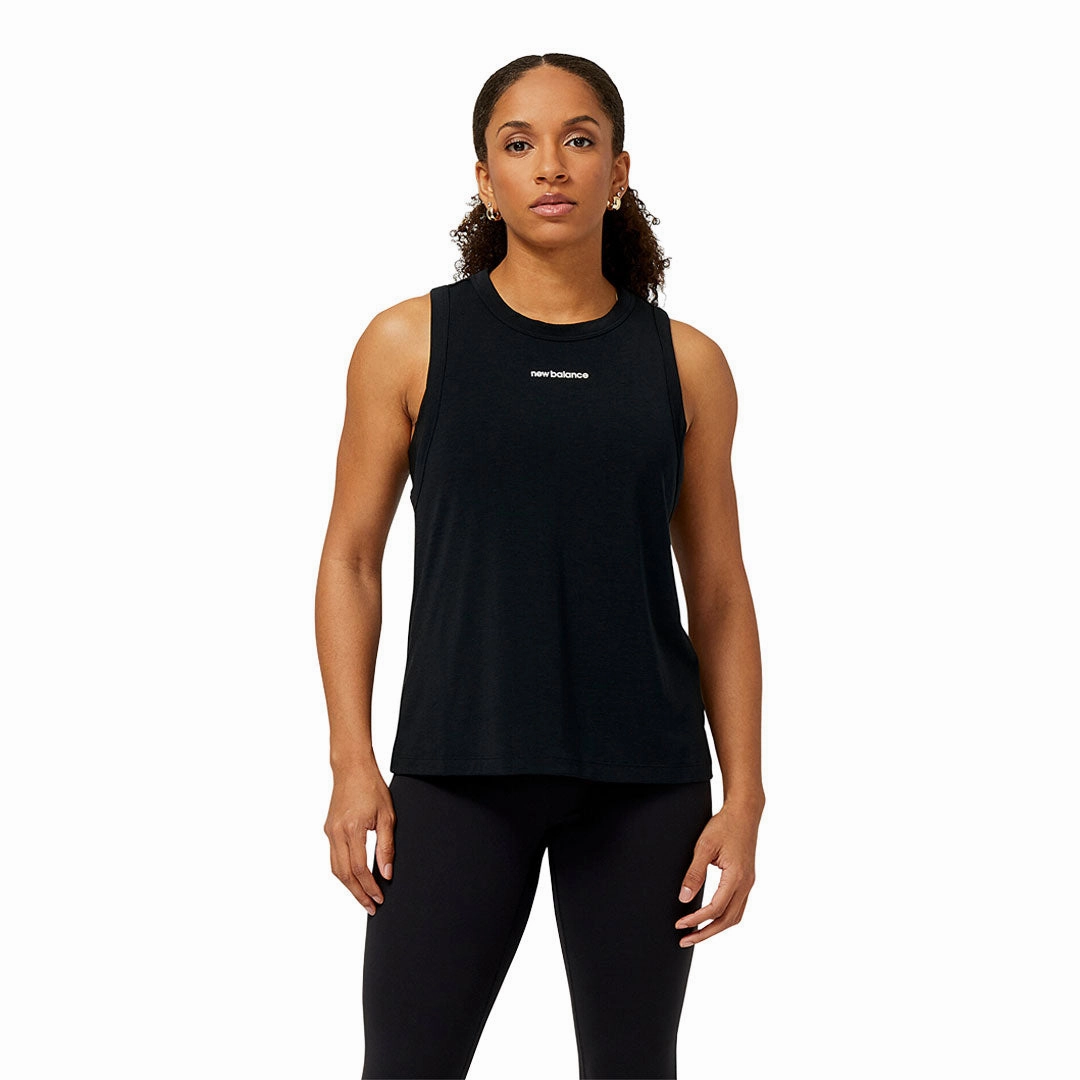 Wrinkle Free Texture Balanced Insulation New Balance - Women's Achiever Tank Top (WT31104 BK)