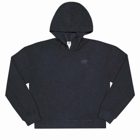 New Balance - Women's Spacedye Layer Hoodie (WT31450 BK) Heavyweight Fabric Moisture Wicking Finish