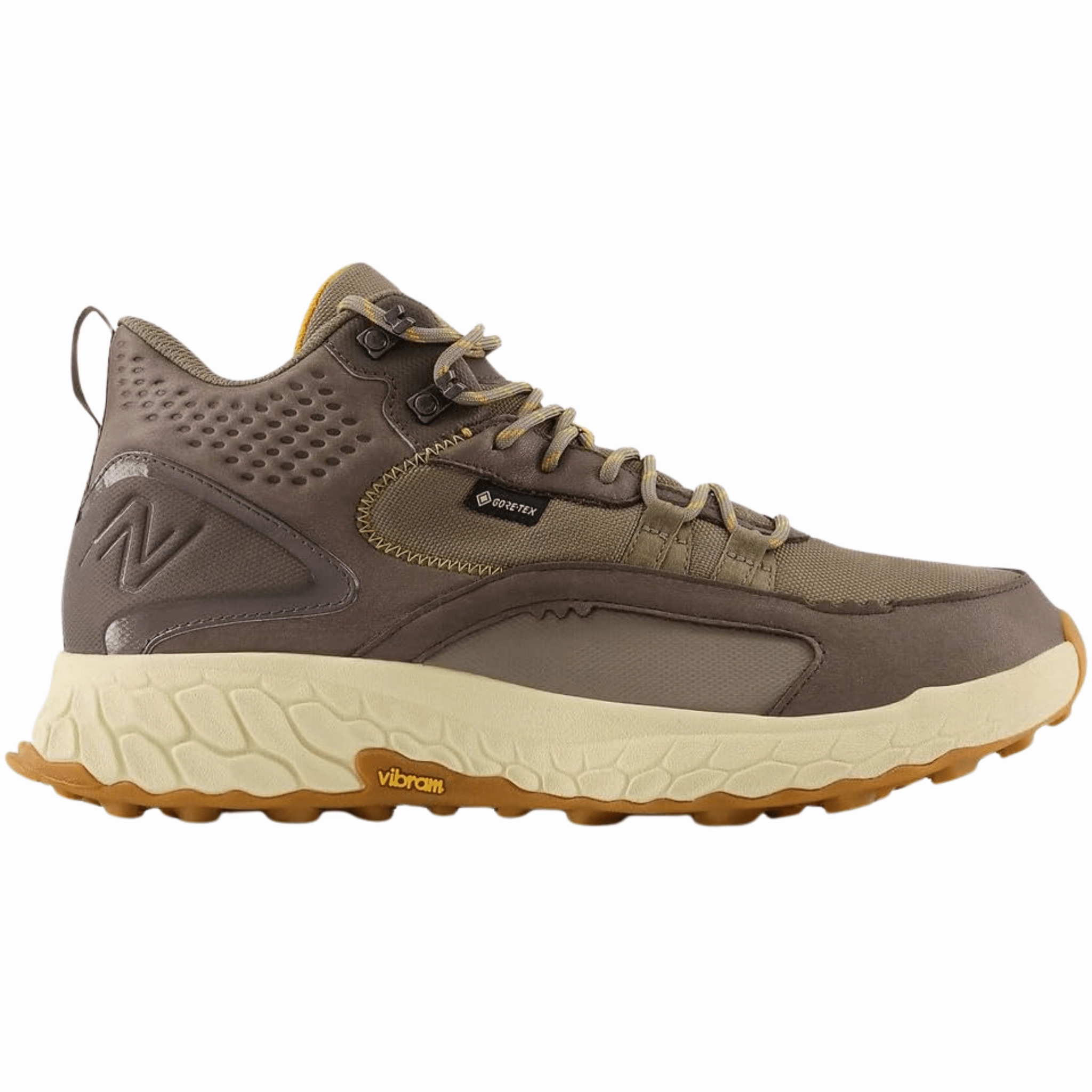 New Balance Men's Fresh Foam X Hierro Mid GTX Hikers - Wren/Bungee/Golden Hour Beach Walk