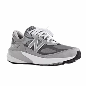 running in mud shoes New Balance Women's 990 v6 Wide Grey