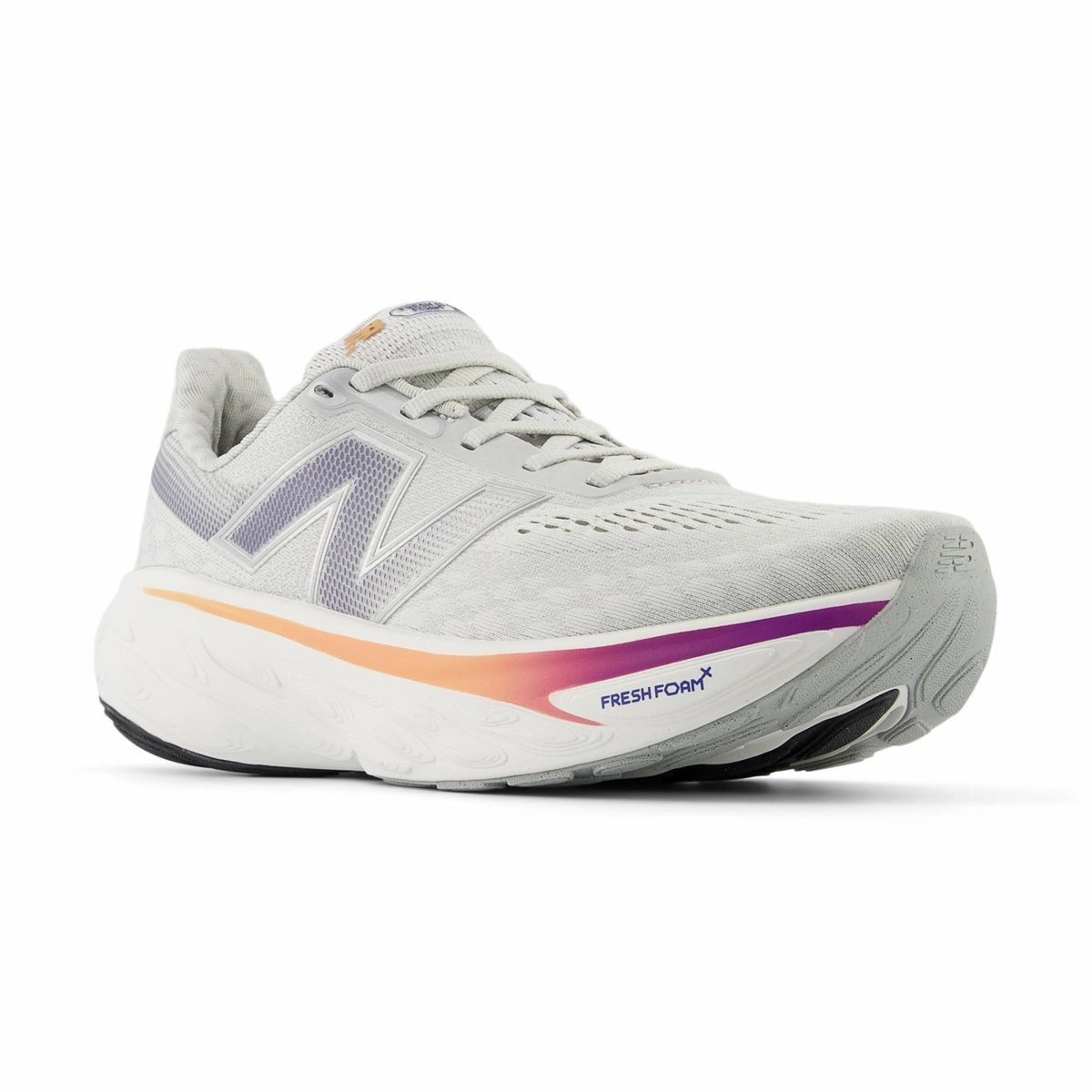 New Balance Women's Fresh Foam X 1080v14 W1080G14 Grey Matter/Silver Metallic/Inkwell Rollbar Stability System Microfiber Overlay