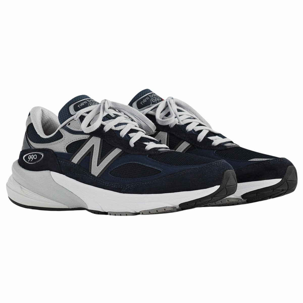 New Balance Women's W990NV6 Navy Mono Sock Fit Systems