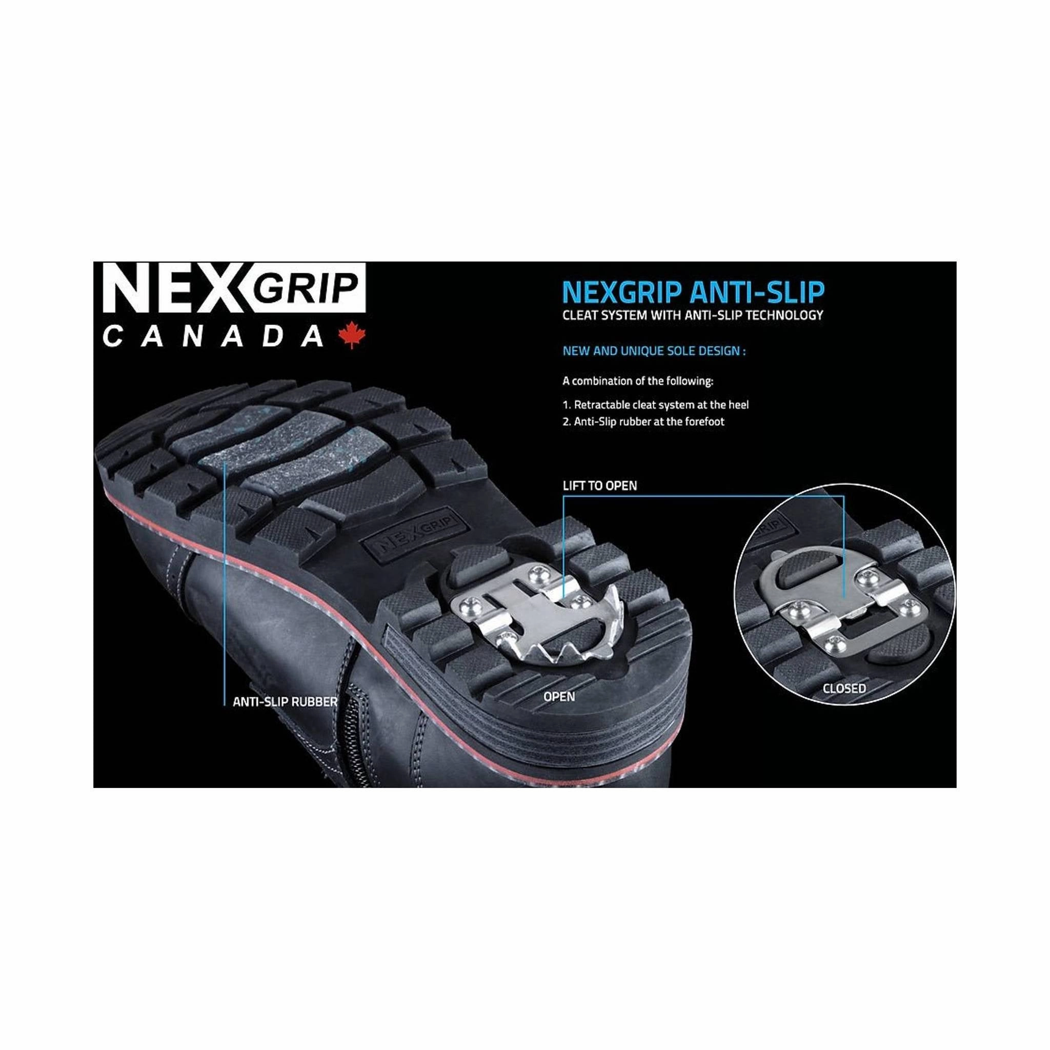 All weather Anti Odor Cold Climate Nexgrip Men's Ice Pathfinder Boot - Dark Brown/Black