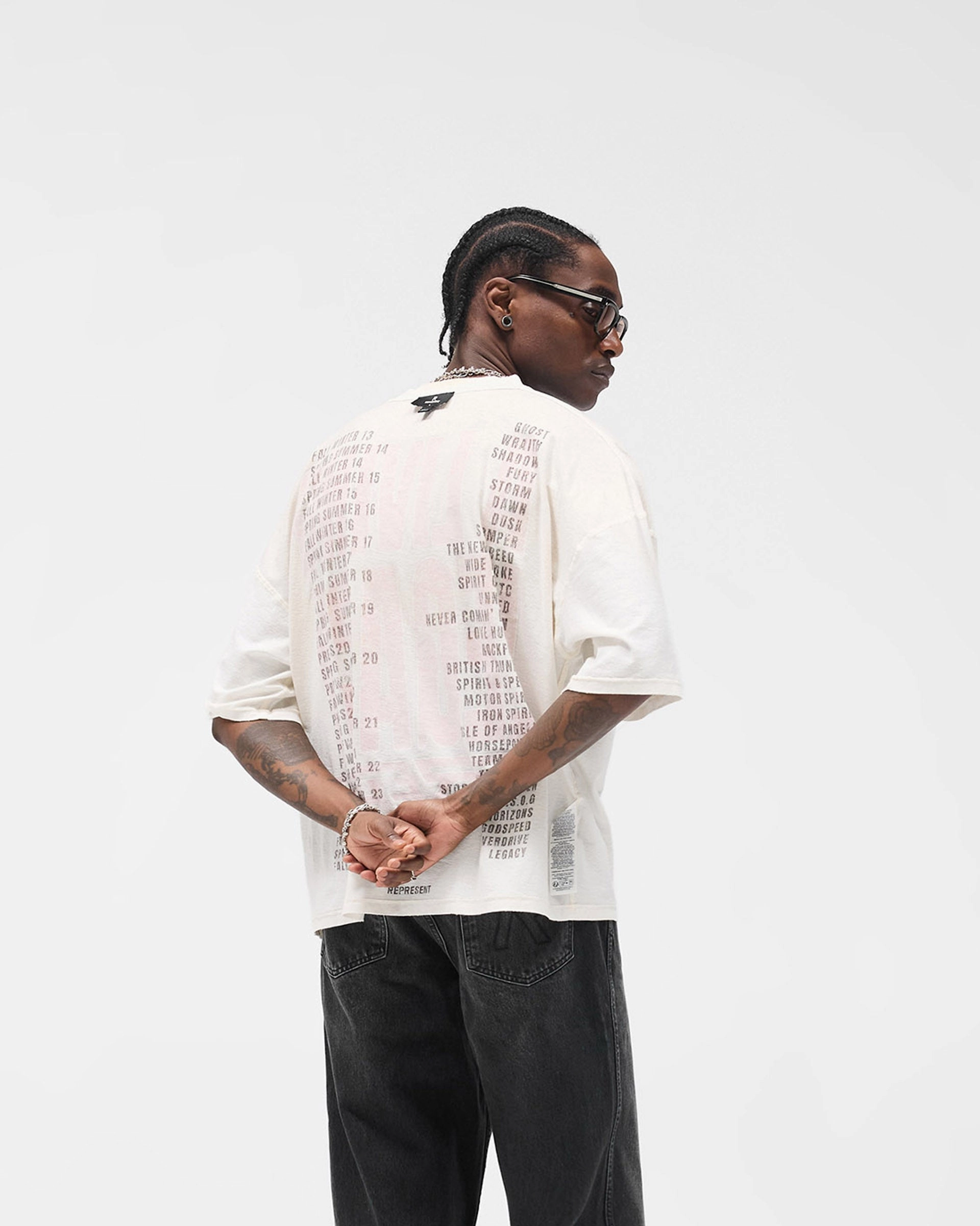 Reversible Living Legacy Tour T-Shirt - Flat White Wrinkle Resistant Cloth