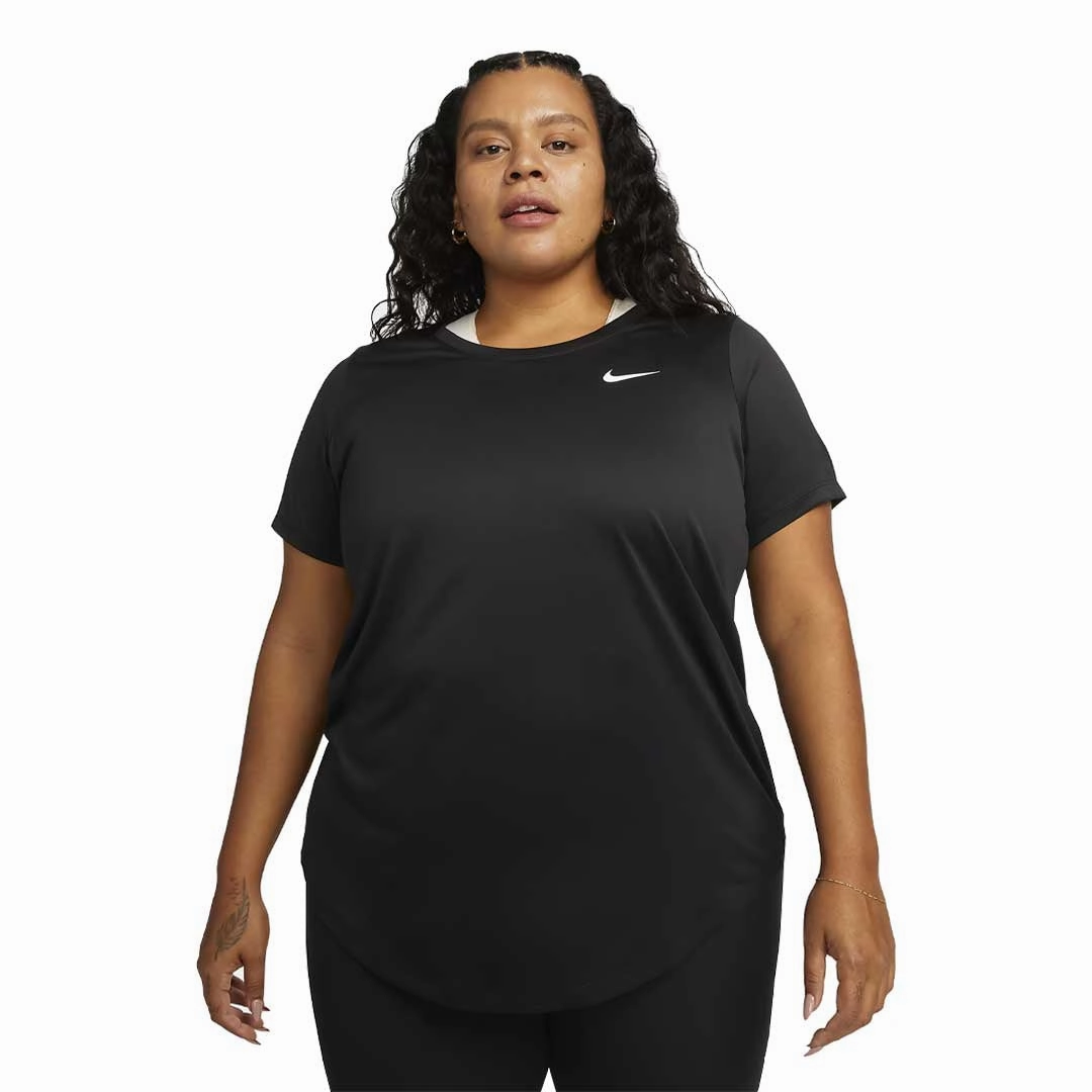 Lightweight Shell Soft Cover Nike - Women's Dri-Fit Short Sleeve T-Shirt (Plus Size) (FD0744 010)