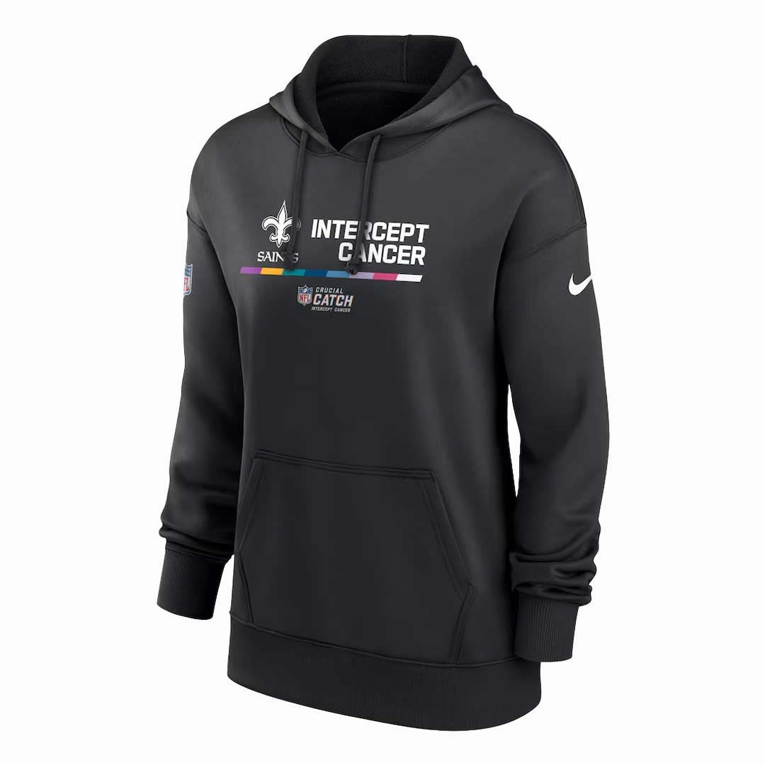 Casual Chill Look Non Restrictive Silhouette Nike - Women's New Orleans Saints Crucial Catch Therma Performance Hoodie (NS56 00A ZUM 8UQ)
