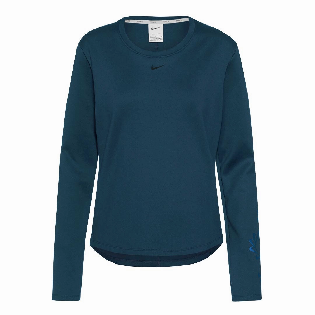 Nike - Women's Therma-Fit One Graphic Long Sleeve Top (DQ6178 460) Advanced Insulation Moisture Wicking Material