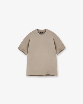 Initial Oversized T-Shirt - Dune Quick Slip Comfort Stretch Fit