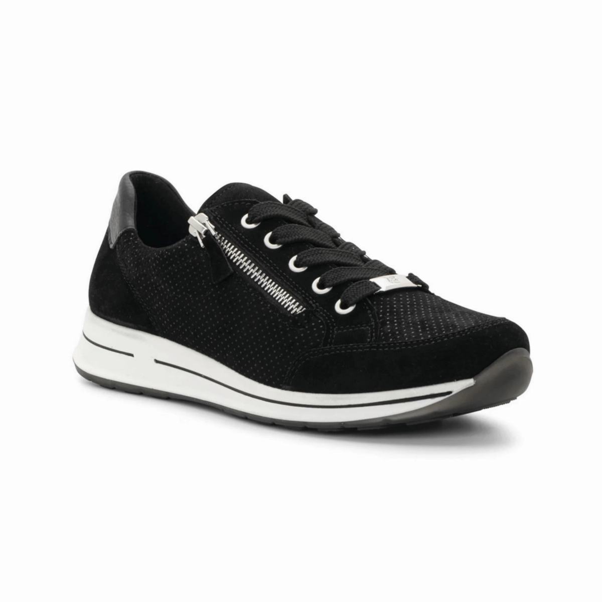 Swift Step Ara Women's Oleanna Black Puntikid Suede