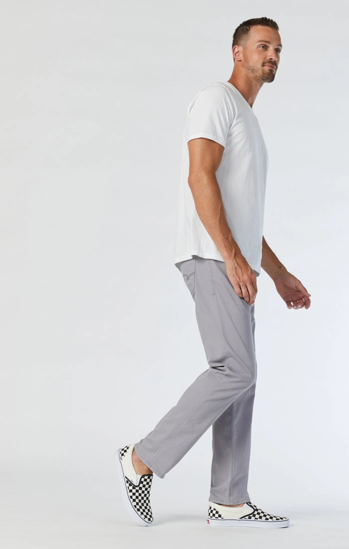 Easy Comfort ZACH STRAIGHT LEG PANTS IN GRAPHITE TWILL