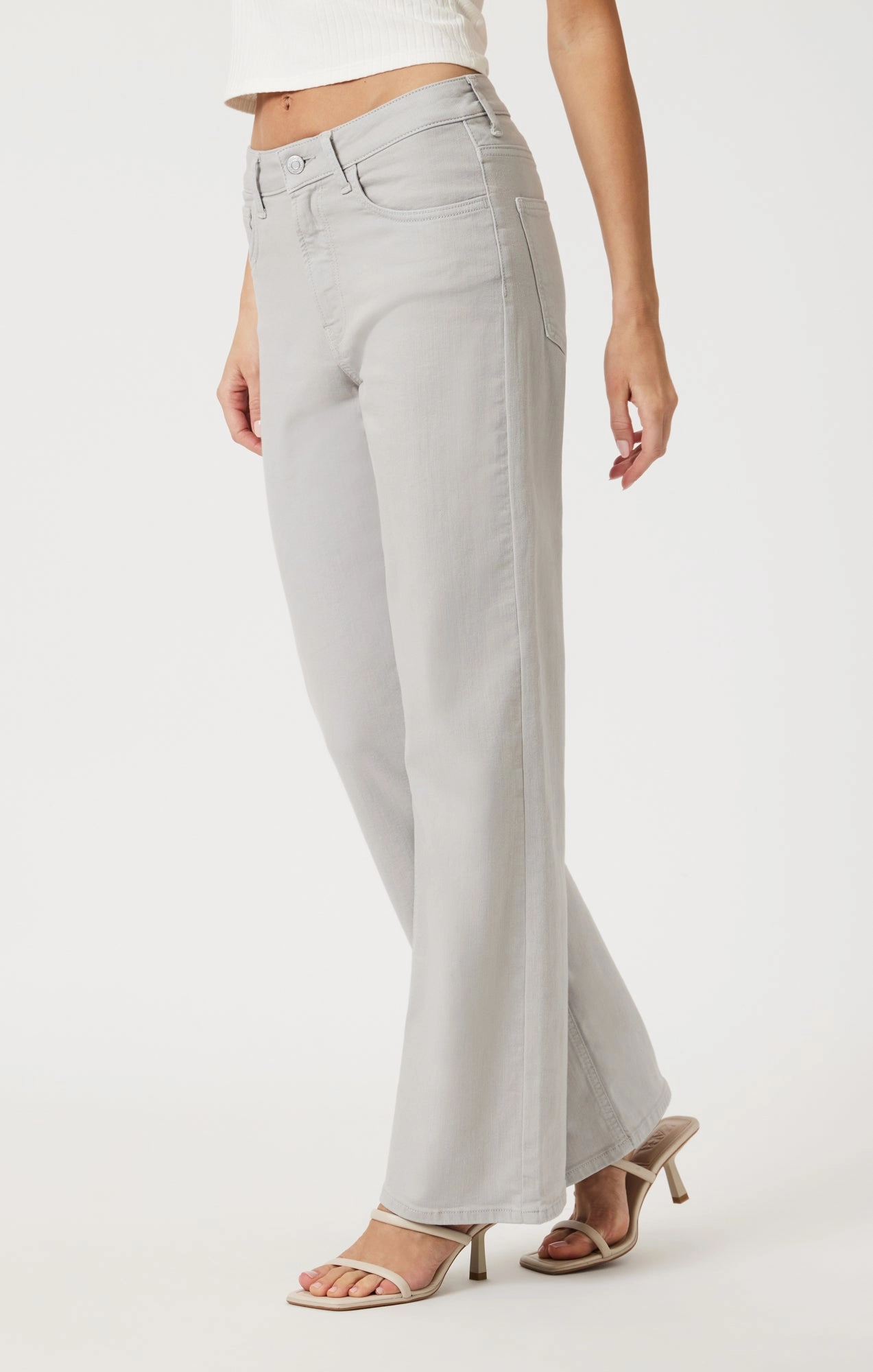 ALENA WIDE LEG IN MIRAGE GRAY FLEX BLUE Base Fit Piece