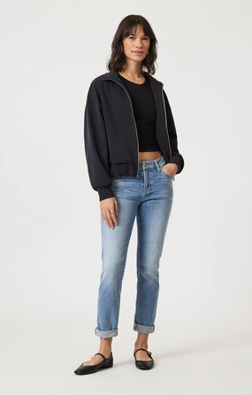 All Purpose EMMA SLIM BOYFRIEND IN LIGHT BRUSHED FLEX BLUE