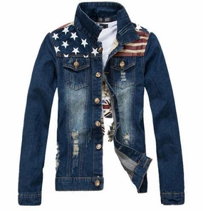 Advanced Insulation West Louis? National Flag Denim Jacket
