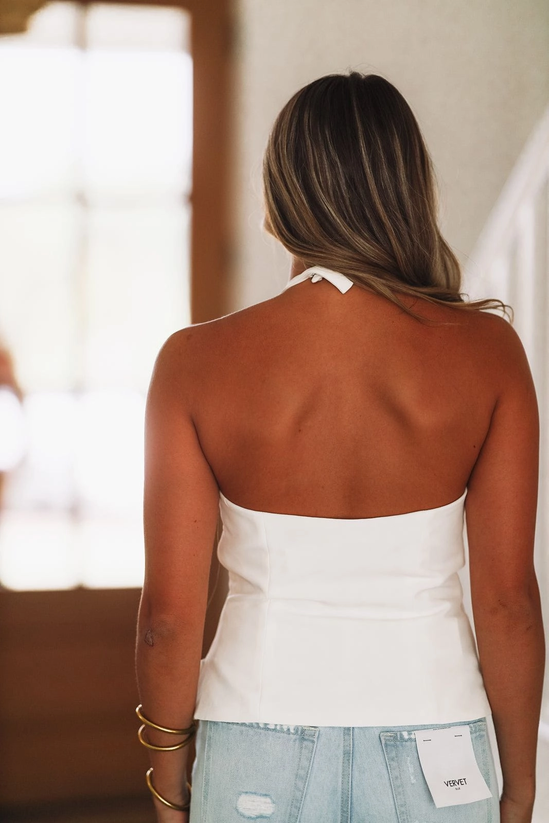 WaterRepellent Finish Quick-Dry Make a Statement Top - White