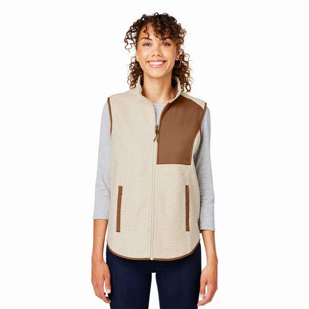 Anti Static Lining All Weather Performance North End - Women's Aura Sweater Fleece Vest (NE714W TU)