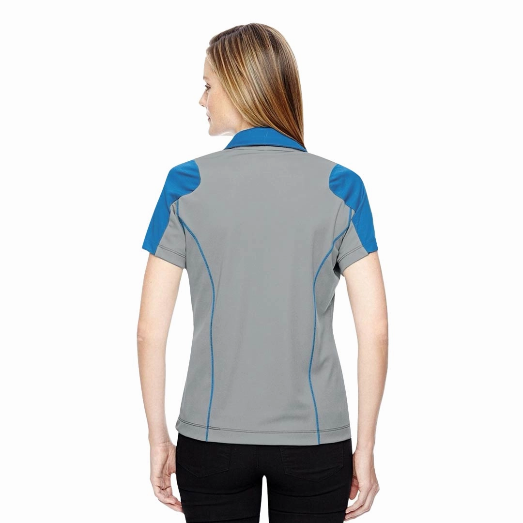 North End - Women's Embossed Print Polo (78691 447) Crisp Clean Fit anti static coating