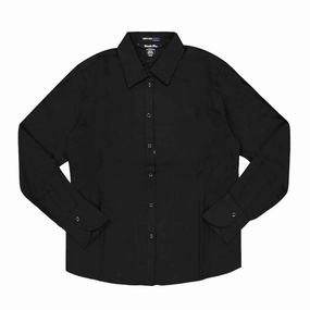 Low Profile Collar Non Irritating Tags North End Sport - Women's Wrinkle Free Cotton Taped Shirt (78673 703)