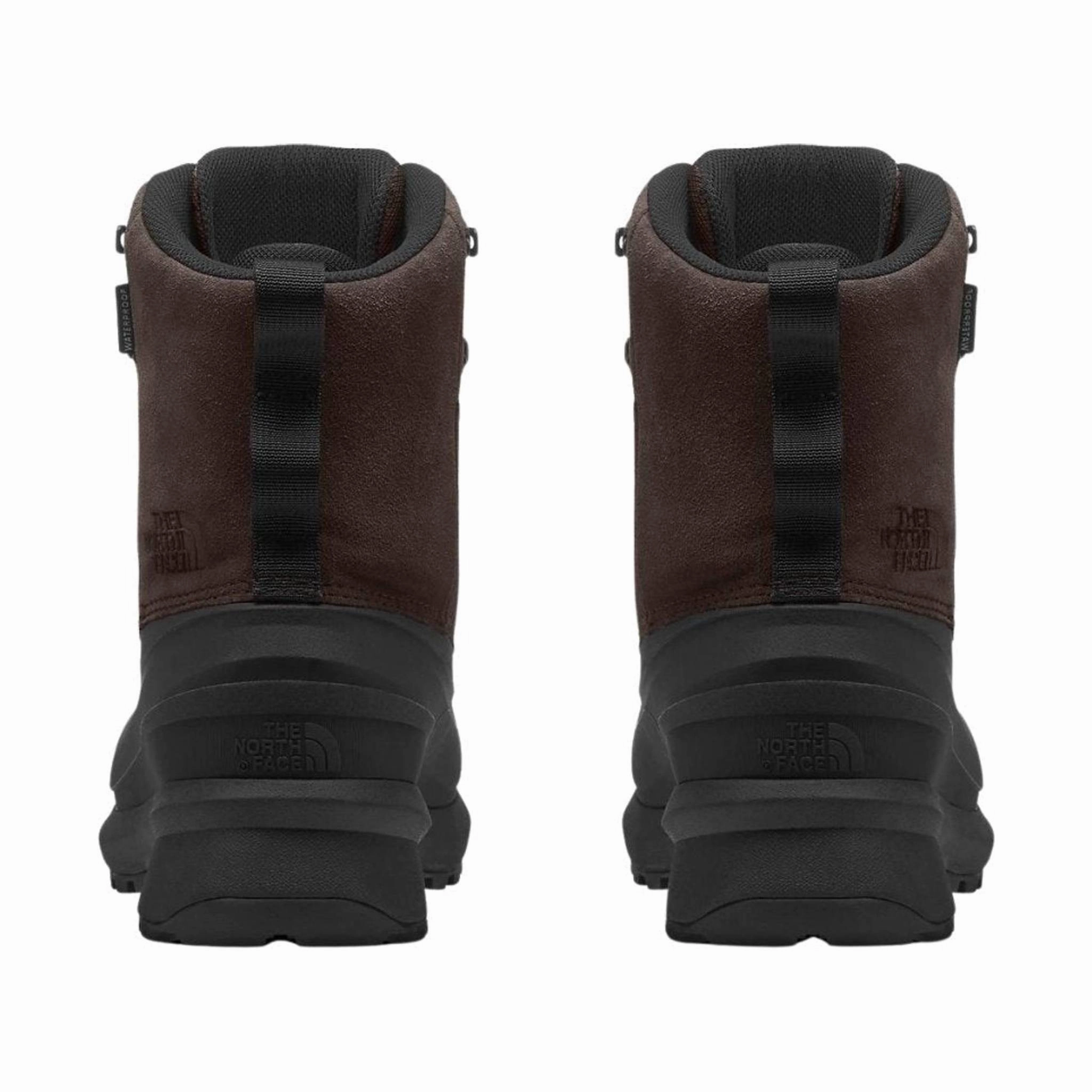 Lift Up North Face Men's Chilkat V Lace Waterproof Winter Boots - Coffee Brown/TNF Black