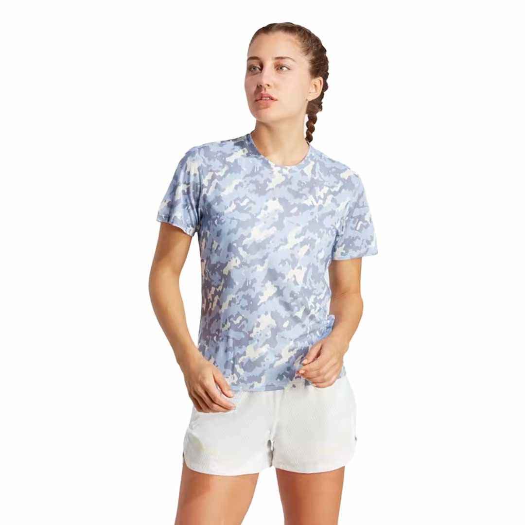 Everyday Fit Style adidas - Women's Own The Run AOP T-Shirt (HR9975)