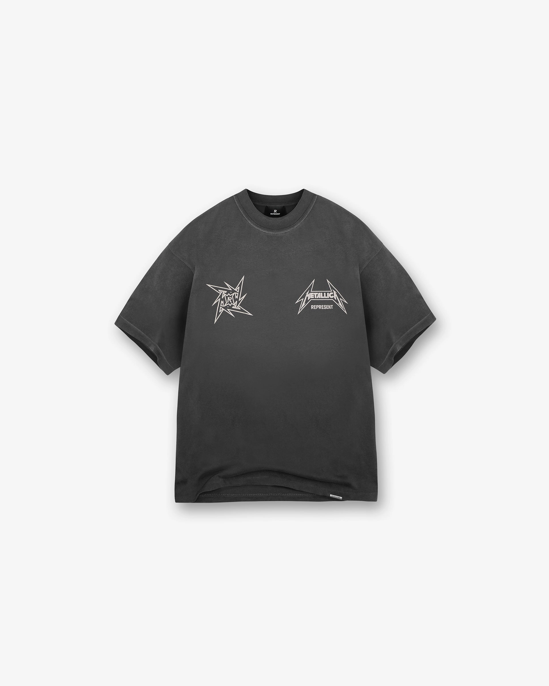 Seasonal Casual Represent X Metallica Local Crew T-Shirt - Stained Black