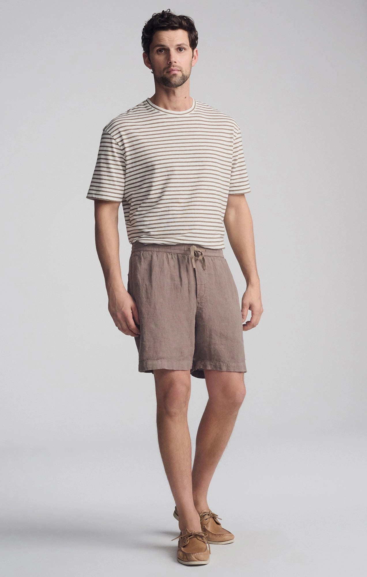 LINEN POCKET SHORTS IN BRINDLE Athletic Design