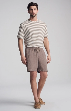 LINEN POCKET SHORTS IN BRINDLE Athletic Design