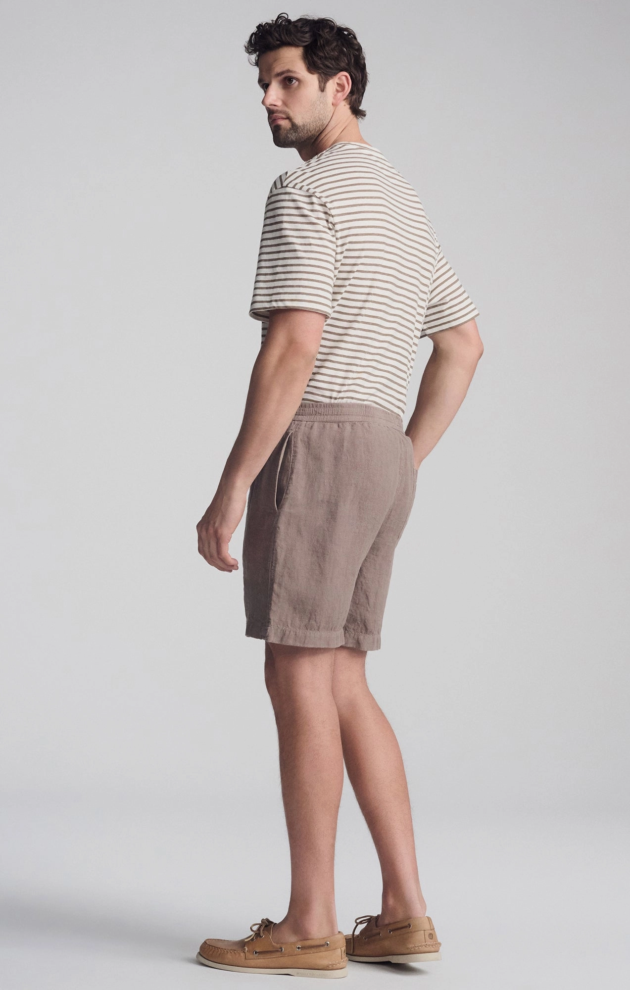 LINEN POCKET SHORTS IN BRINDLE Breeze Ready