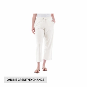 Old Ranch Women's Corina Recycled Crop Sweatpants - Egret Chilly Wear Casual Stretch Wear