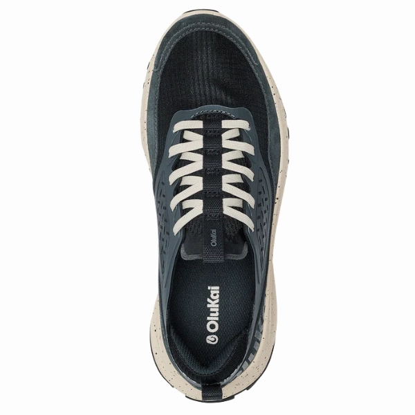 Molded Heel Cradle elastic materials Olukai Women's Makiki Lava Rock/Dark Shadow