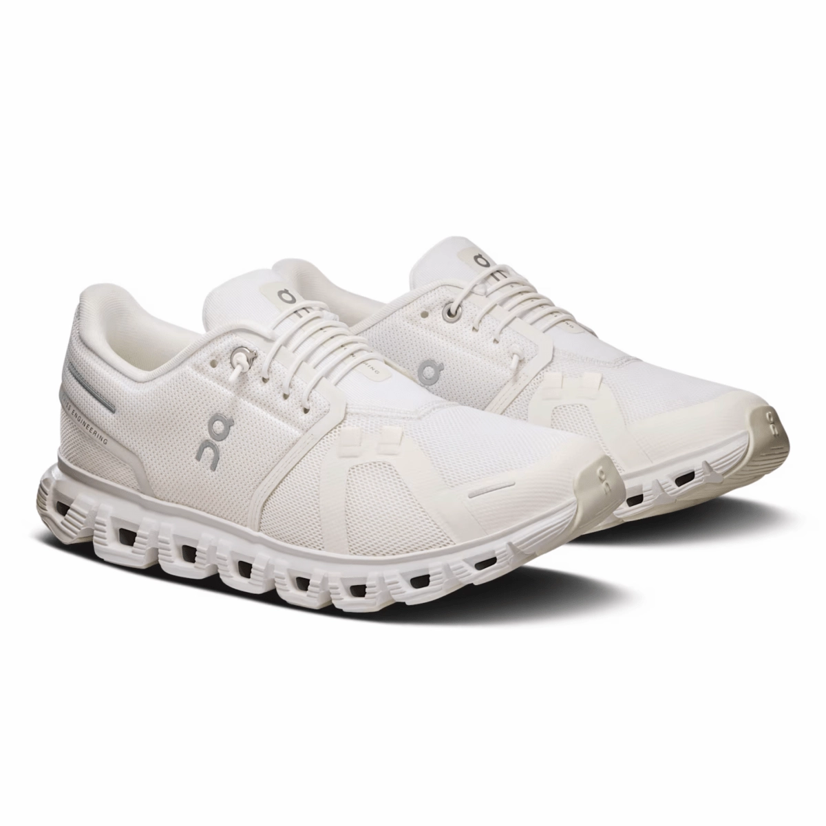 On Running Women's Cloud 6 White/White Rocker Sole Technology