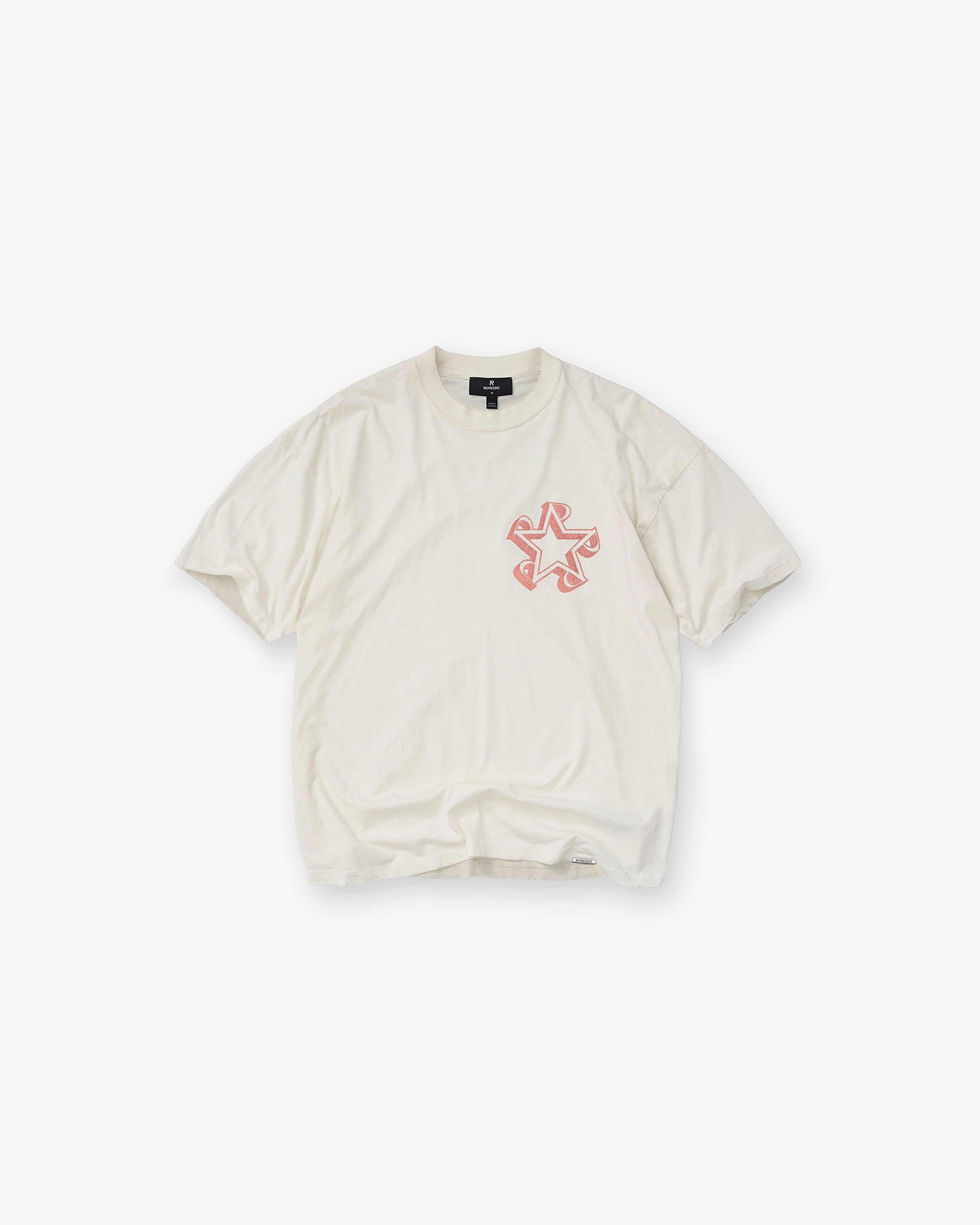 Breathable mesh lining Initial Star T-Shirt - Flat White