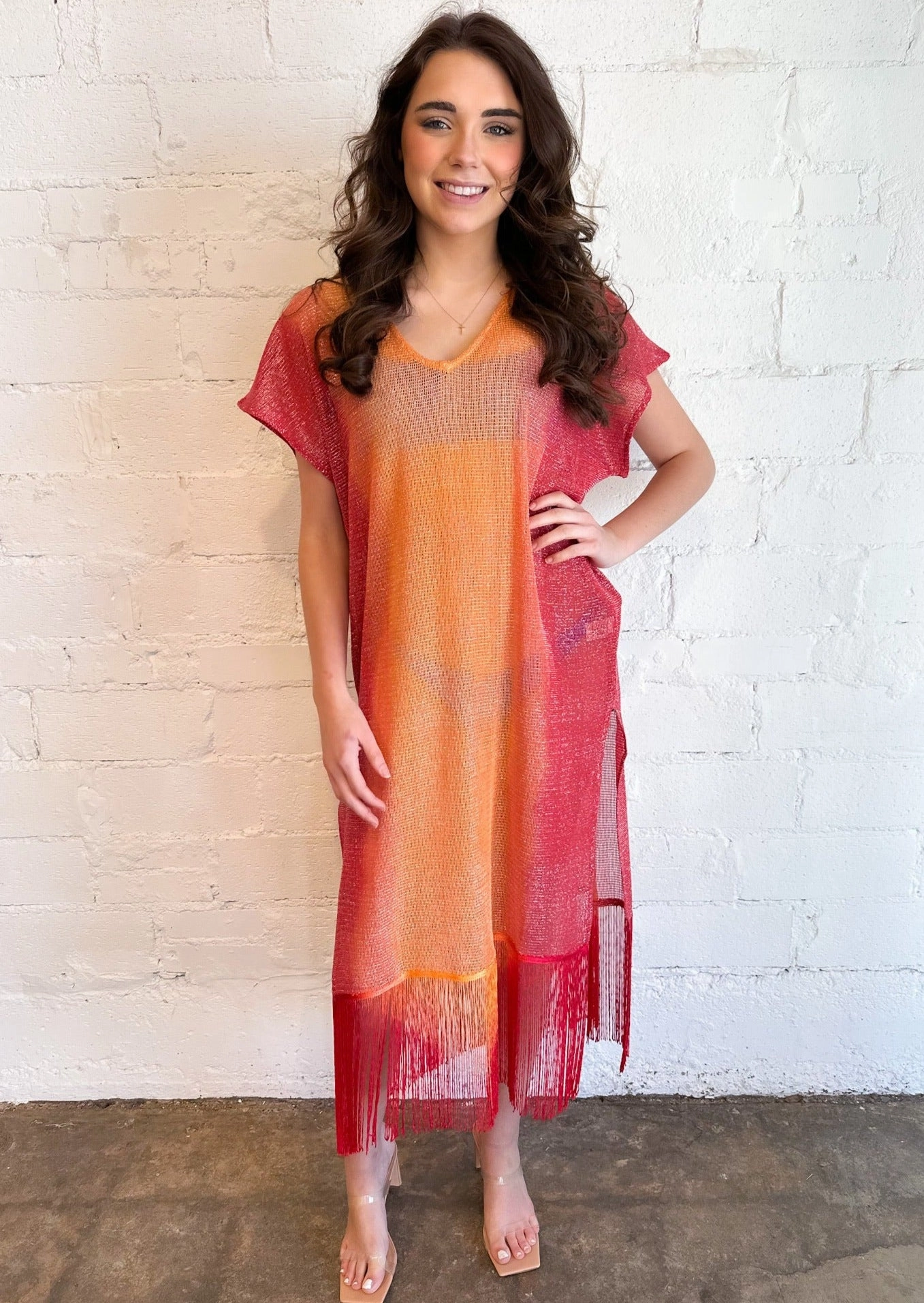 Seasonal Layering Fit for All Seasons Sunset Shimmer Cover Up