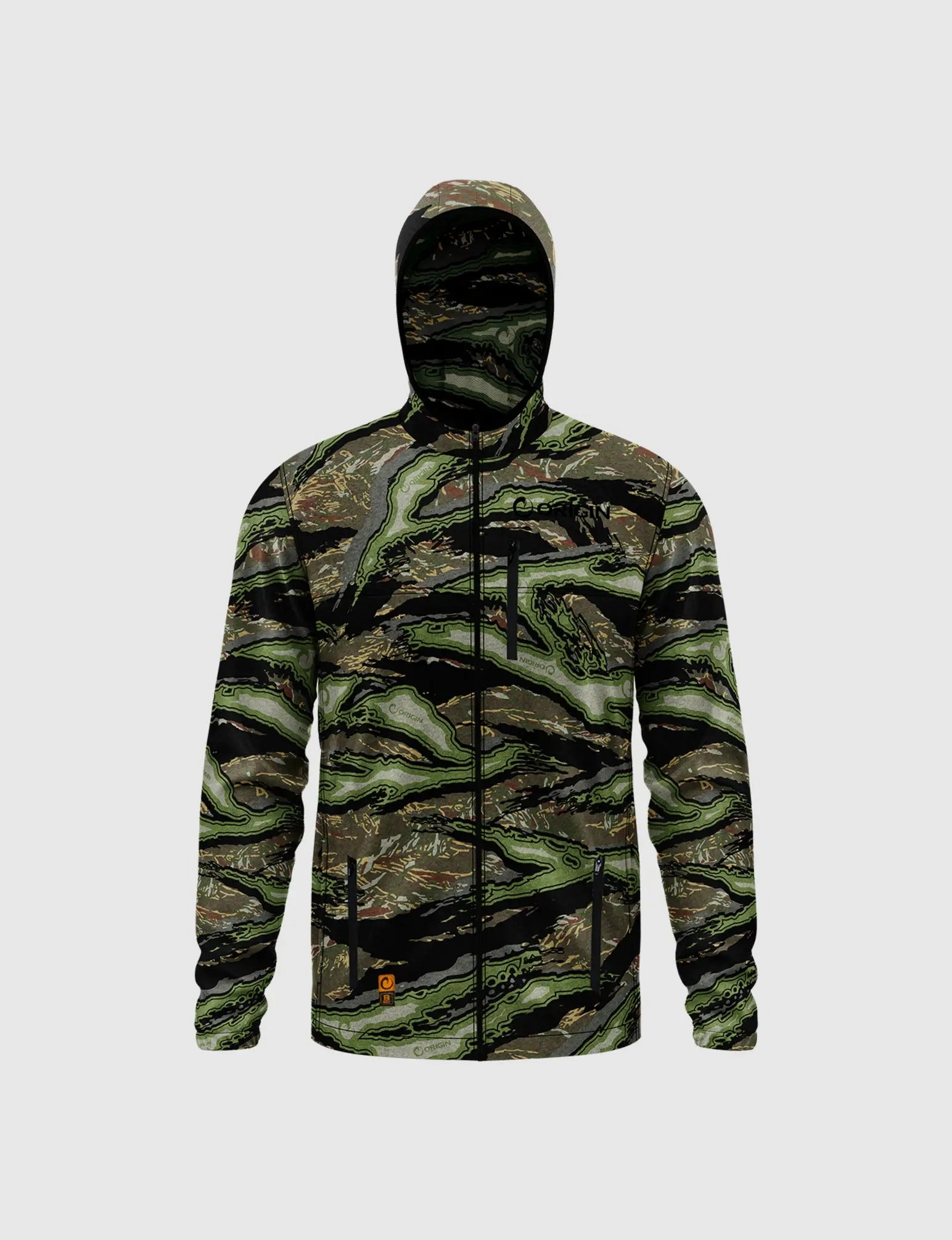 DoubleLayeredCuffs ORIGIN STEALTH WOOL? HOODED JACKET - ORIGIN RAPTOR? CAMO
