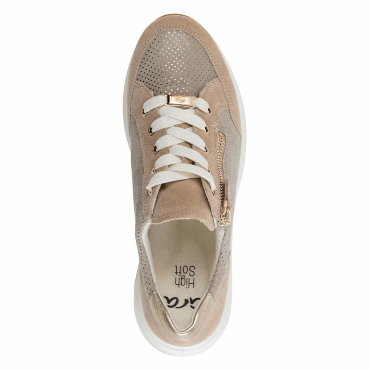 Universal Look Glam fit Ara Women's Oleanna Sand Puntikid Suede