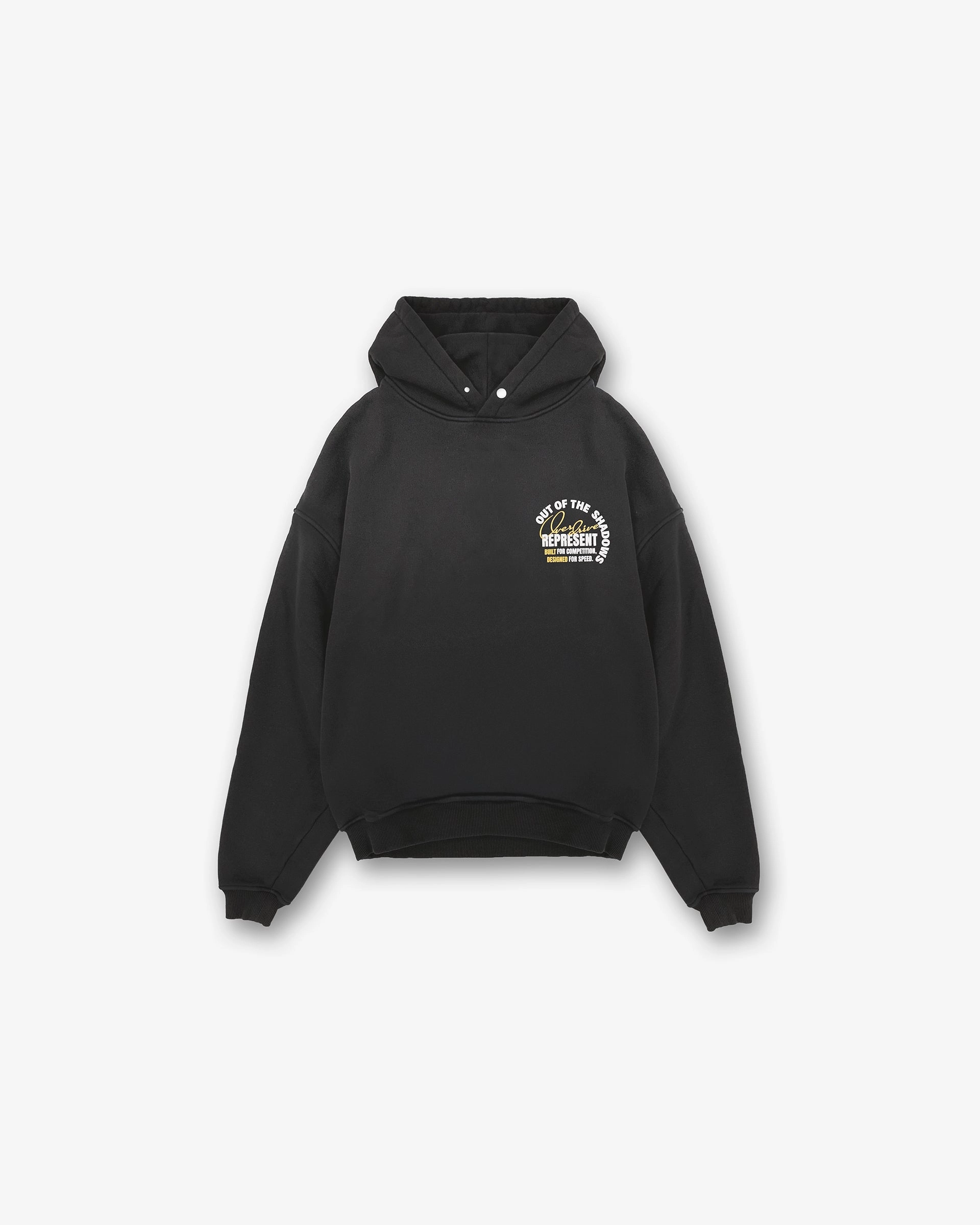 Out Of The Shadows Hoodie - Stained Black Adjustable Fit Regular Fit