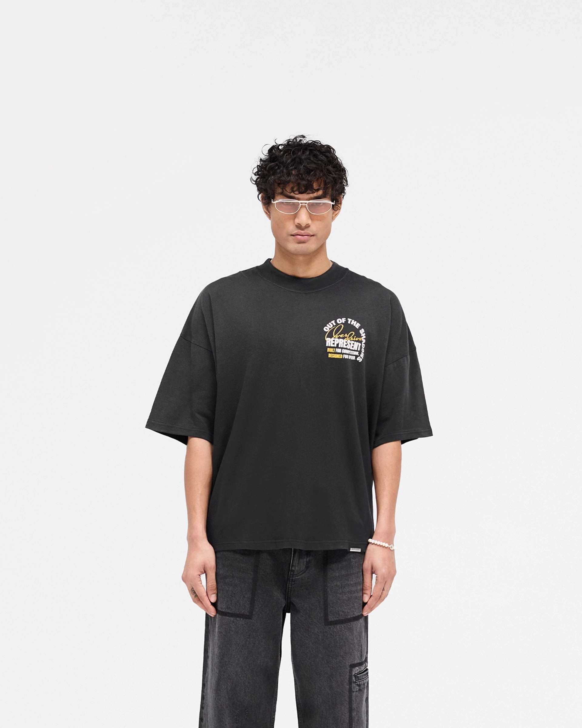 Out Of The Shadows T-Shirt - Stained Black Quick Dry Performance