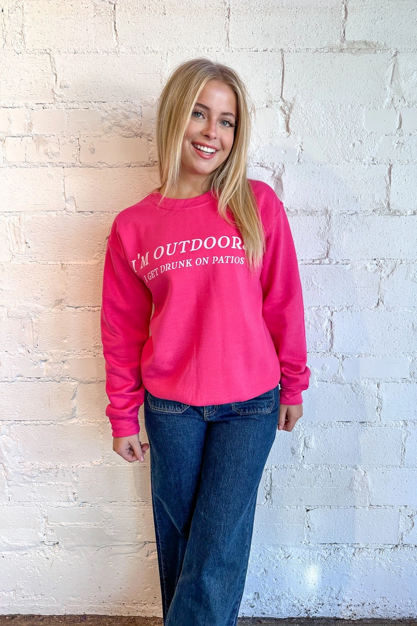 Outdoorsy Sweatshirt Bold Simplicity Water Repellent Finish