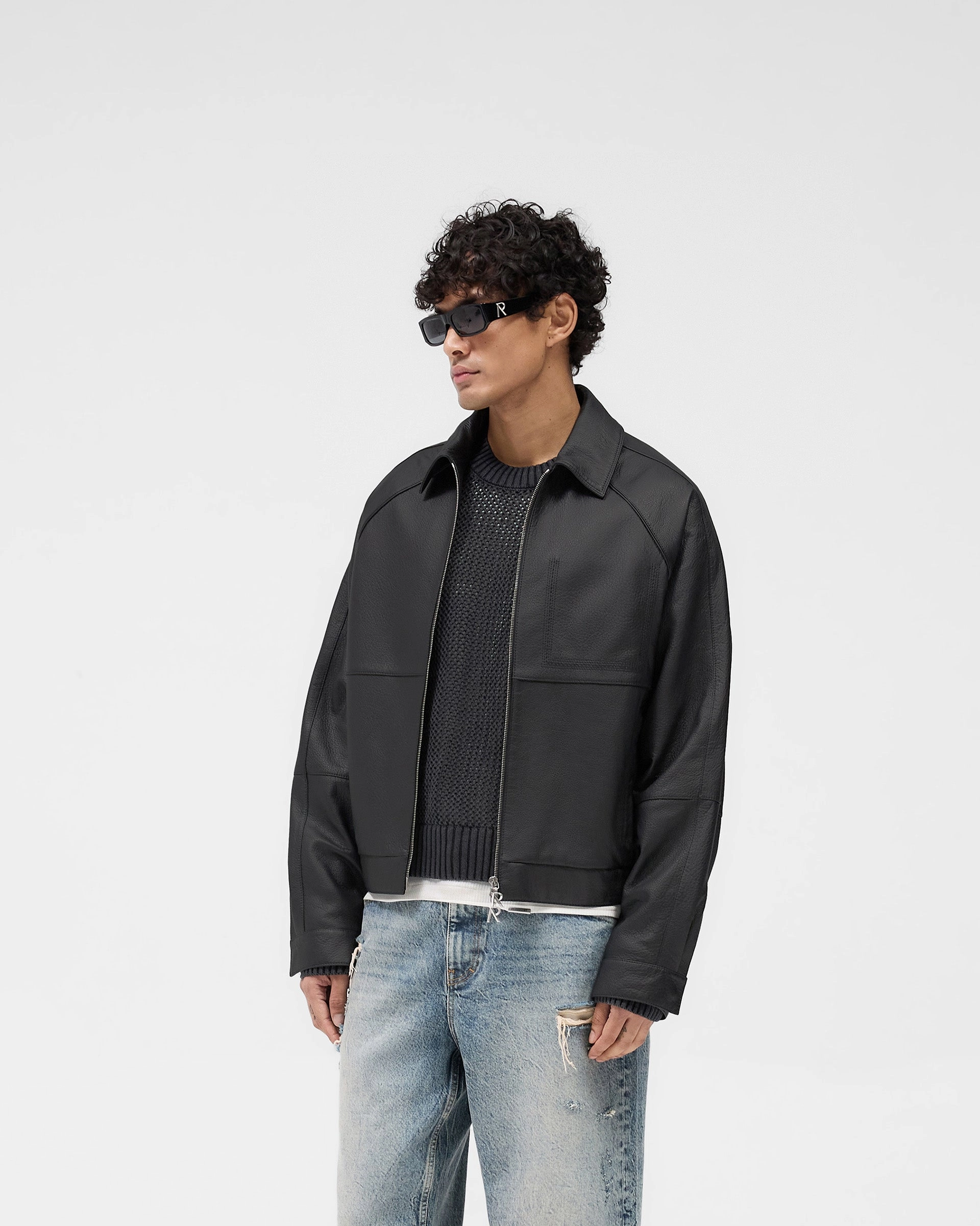 Temperature Regulating Membrane On The Go Overdrive Leather Jacket - Black