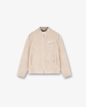 Overdrive Suede Jacket - Beige Clean Edge Piece