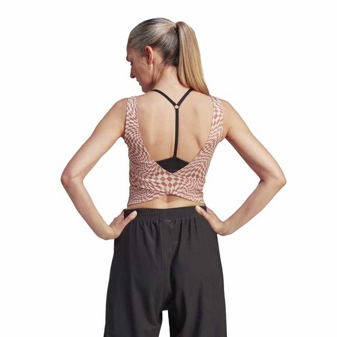 Dual Layer Insulation adidas - Women's Print Clash Yoga Tank Top (HY2601)