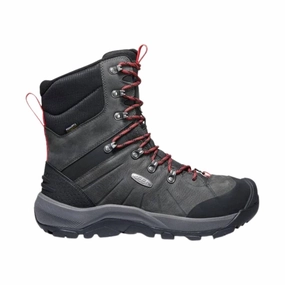 quick-drying Construction Fit KEEN Men's Revel IV High Polar Winter Boot - Magnet / Red Carpet